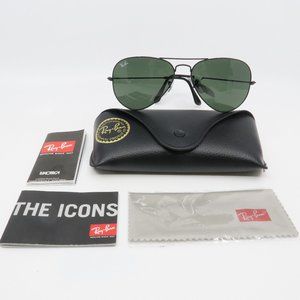 RB 3025 L28/23 Ray-Ban New Black Aviator Sunglasses